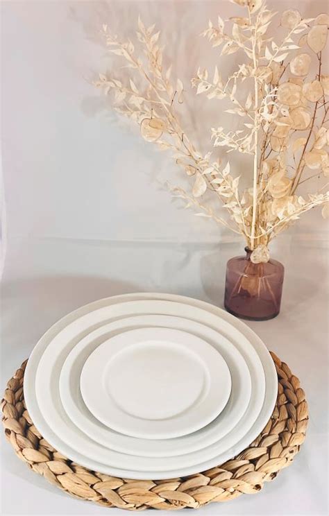 Garden Party Locations Porcelaine Blanche Assiette