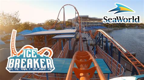 Ice Breaker Front Row POV SeaWorld Orlando New Roller Coaster YouTube