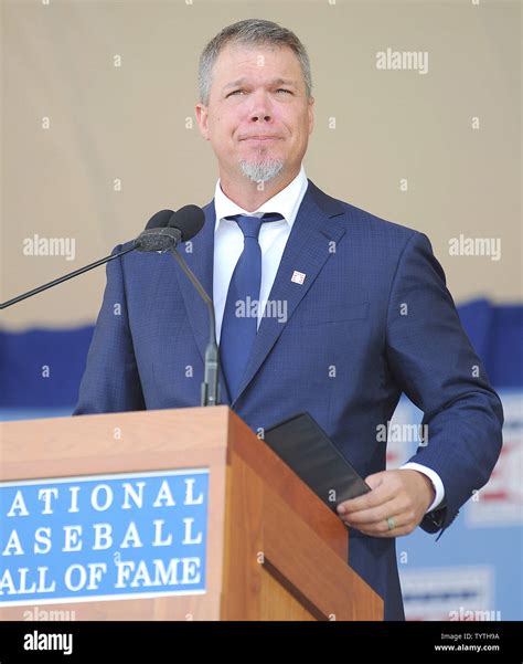 Atlanta Braves Chipper Jones Delivers His Baseball Hall Of Fame