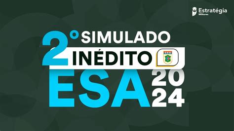 2 Simulado Inédito ESA 2024 para as 3 áreas Geral Aviação Música