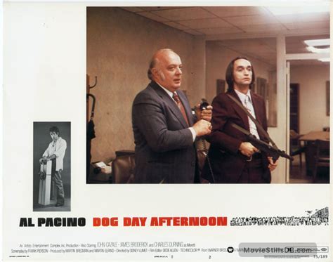 Dog Day Afternoon - Lobby card with Sully Boyar & John Cazale