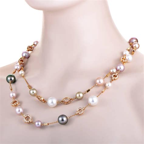 Cartier Himalia Pearl Diamond Gold Long Necklace At 1stdibs