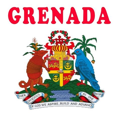 Grenada Coat Of Arms Designs Patches by Majortees - CafePress