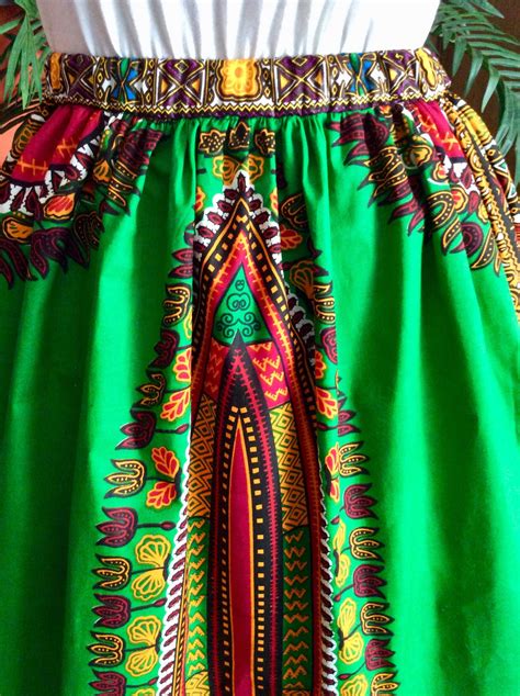 Angelina African Print Dashiki Maxi Skirt Ankara African Etsy