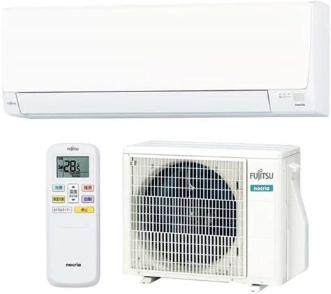 Amazon 【標準設置工事セット】富士通ゼネラル エアコン As Ah223n W 2023年 6畳用 100v ホワイト ノクリアah