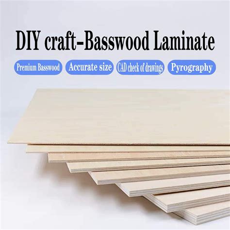 X Ft Basswood Plywood Laser Cutting Thin Commercial Basswood Sheets