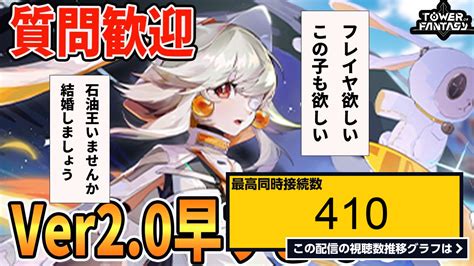 ライブ同時接続数グラフ『【幻塔】ver20のpvに震えるネメシス完凸おじさんの配信初見歓迎englishok 【tower Of