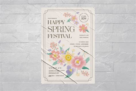 Spring Festival Flyer Templatev [PSD] - BrandPacks