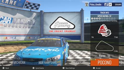 Nascar Heat Evolution Jamie Mcmurray Pocono Youtube