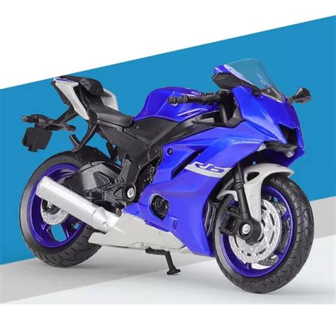 Maisto Yamaha Yzf R Miniatura Metal Moto Carreras Meses Sin Inter S