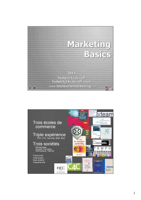 Marketing Basics 101 Les Fondamentaux Du Marketing Pdf