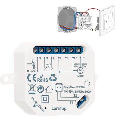 LoraTap Smart Roller Shutter Module Switch Wifi Blind Curtain Switch