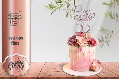 Hello Cake Topper Graphic By Ideart Creative Studio Creative Fabrica