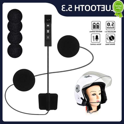 BT11 Plus Bluetooth 5 3 Motorcycle Helmet Headset Wireless Stereo