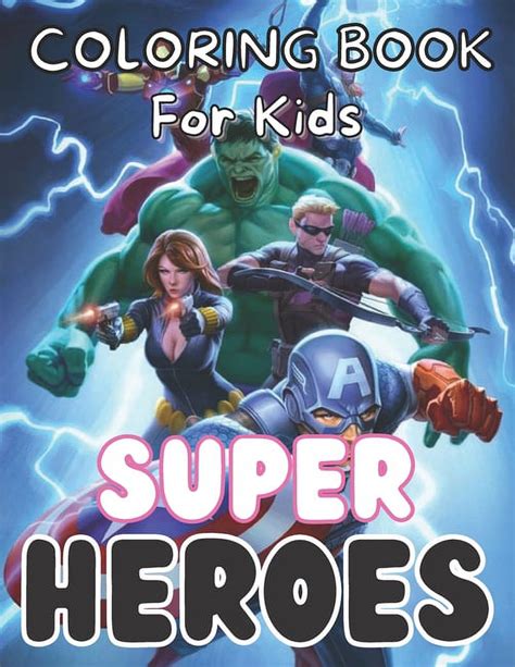 Super Hero coloring book for kids : High-Quality Coloring Book For Kids ...