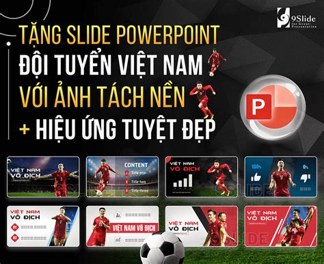 9Slide Template Powerpoint 80 Slides Phẳng Khóa học thiết kế