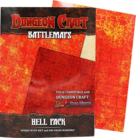 Dungeon Craft Battlemaps Hell Pack Jeu De Société Amazon Ca Jeux Et Jouets