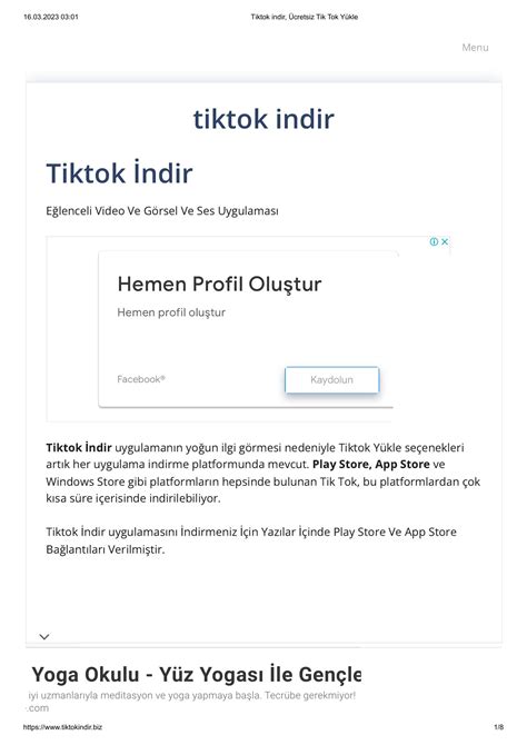 Tiktok Indir Cretsiz Tik Tok Y Kle Pdf Docdroid