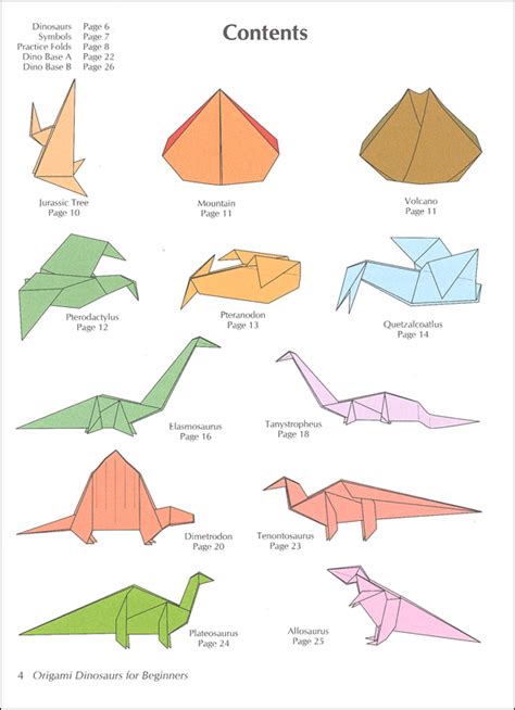 Dinosaur Origami For Kids Easy