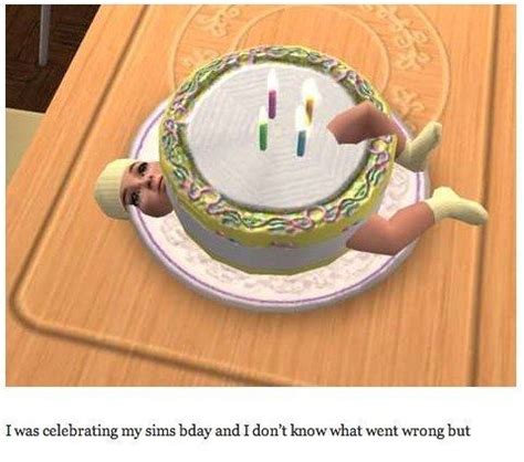 This Delicious Cake Sims Funny Sims Glitches Sims Memes