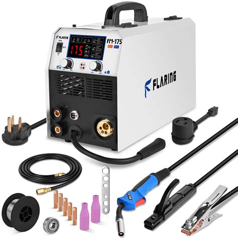 Buy FLARING MIG Welder 175A Welding Machine 6 In 1 Lift TIG Flux Core