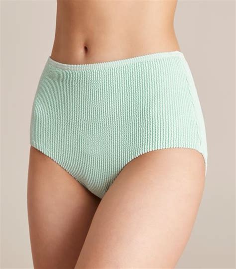 Crinkle High Waist Swim Bikini Briefs Target Australia