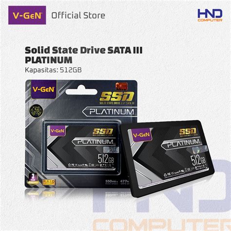 Jual SSD V GeN 512GB SATA 3 Solid State Drive 2 5 VGEN PLATINUM