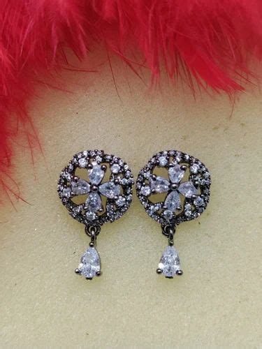 Victorian American Diamond Earrings Sku 826 C1 at Rs 120 00 अमरकन