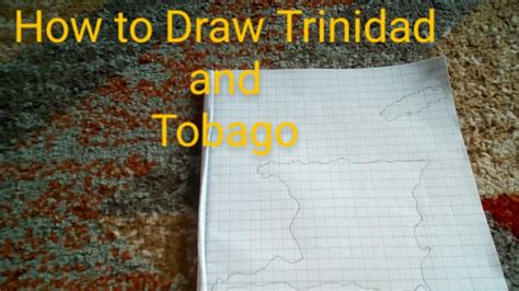 How To Draw The Map Of Trinidad And Tobago Step By Step Youtube