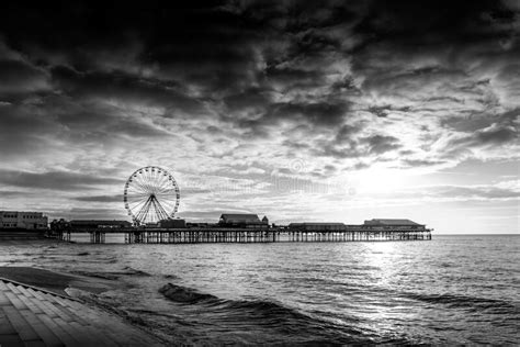 Blackpool stock photo. Image of fair, ferris, black - 269150174