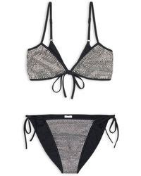 Balenciaga Synthetic Minimal Bikini In Black Lyst UK