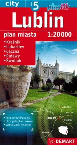 LUBLIN SKŁADANA MAPA SAMOCHODOWA LAMINOWANA DEMART