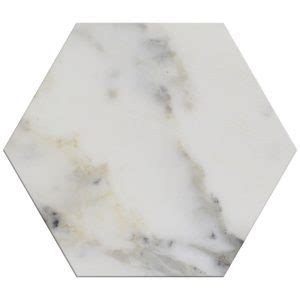 Calacatta Gold Hexagon Polished Marble Pera Tile