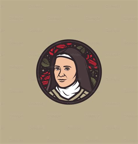 Saint Therese of Lisieux graphic design — Cathopic