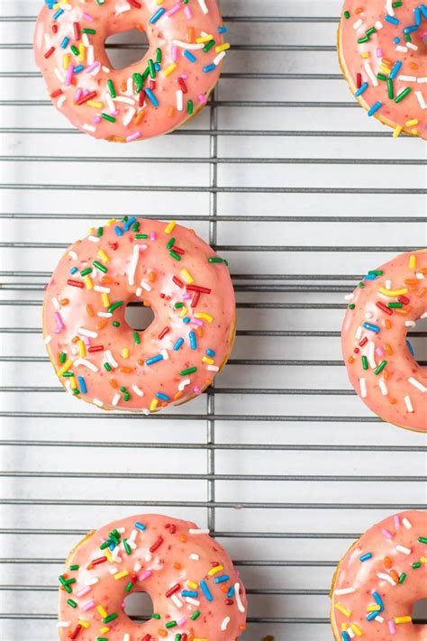 Baked Strawberry Frosted Donuts Artofit