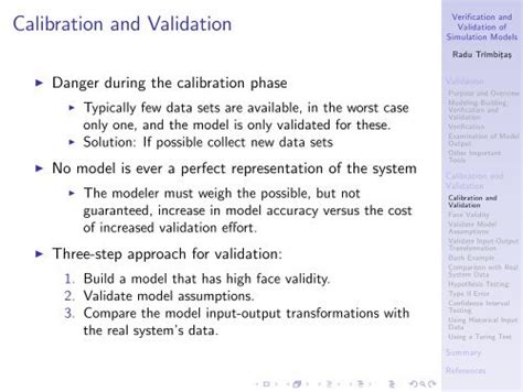 Calibration And