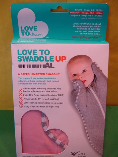 Love to Dream Love to Swaddle Up Original Pink Medium