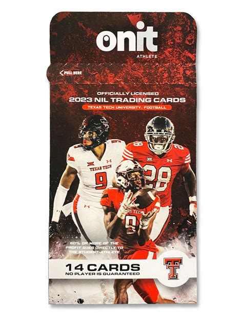 Texas Tech NIL Football 2023 Team Trading Card Series – Red Raider Outfitter