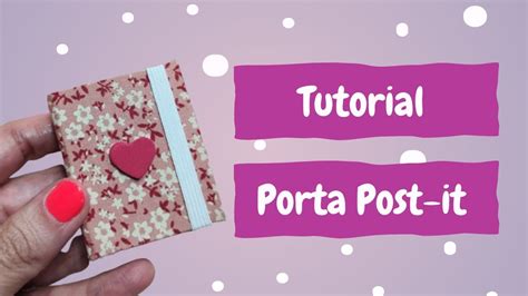 Como fazer um porta Post it passo a passo Encadernação tecido