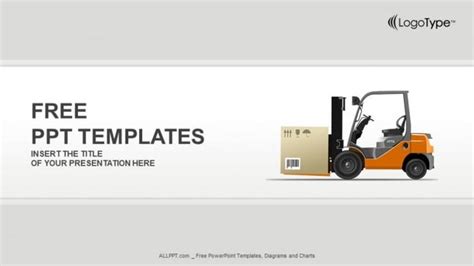 Free Logistics Forklift Warehouse Powerpoint Template Designhooks