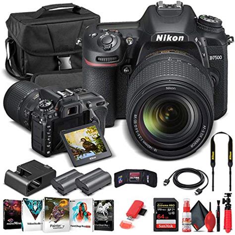 Nikon D7500 DSLR Camera With 18 140mm Lens 1582 64GB Memory Card