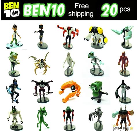 20pc/set Hot Sale Ben 10 Alien Force action figure toys Anime PVC ...