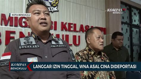 Langgar Izin Tinggal WNA Asal Cina Dideportasi Video Dailymotion