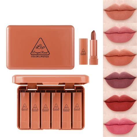 Mini Cute Sample Lipstick Set Matte Nude Matte Lipstick Set Matte Lipstick Nude Color Shopee