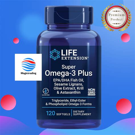 Life Extension Super Omega Plus Epa Dha Fish Oil Sesame Lignans