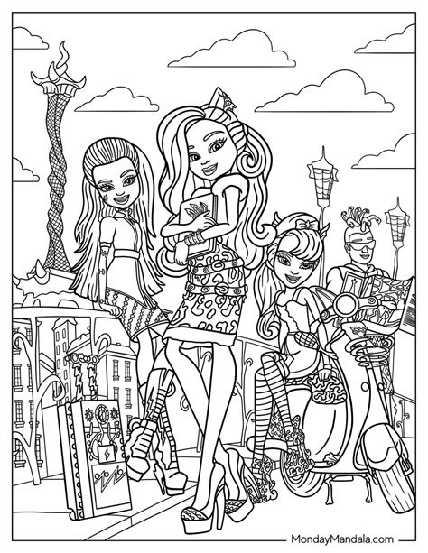 Coloring Pages For Girls Monster High Clawdeen