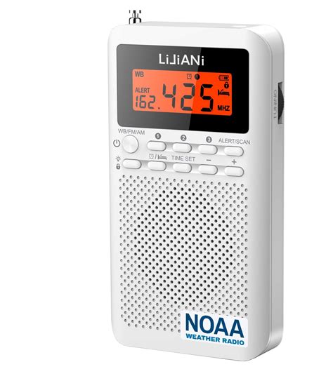 Pocket Weather Radio Noaa Am Fm Powered By 2 Aa