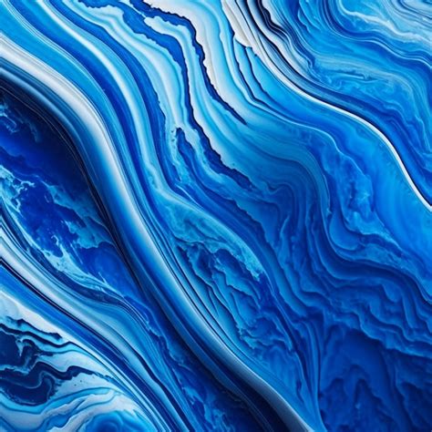 Premium Ai Image Blue Onyx Marble Texture Abstract Background