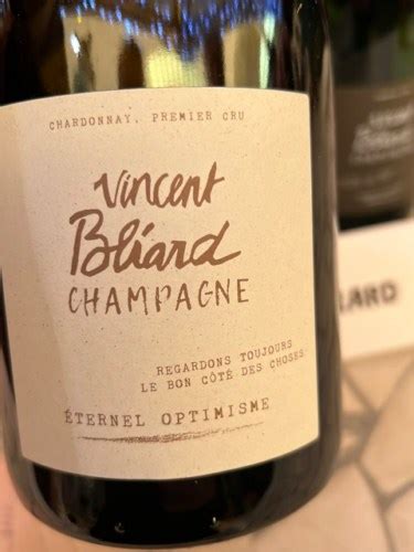 Vincent Bliard Eternel Optimisme Chardonnay Champagne Premier Cru