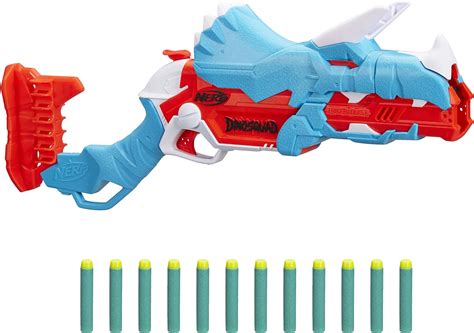 Nerf Dinosquad Tricera Blast Jouet Dinosaure Blaster à Fléchettes